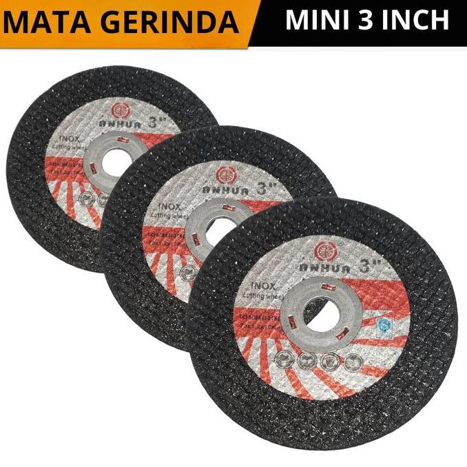 CHIYAQU Mata Gerinda 3 inchi mata gerinda potong mini gerinda 12 volt