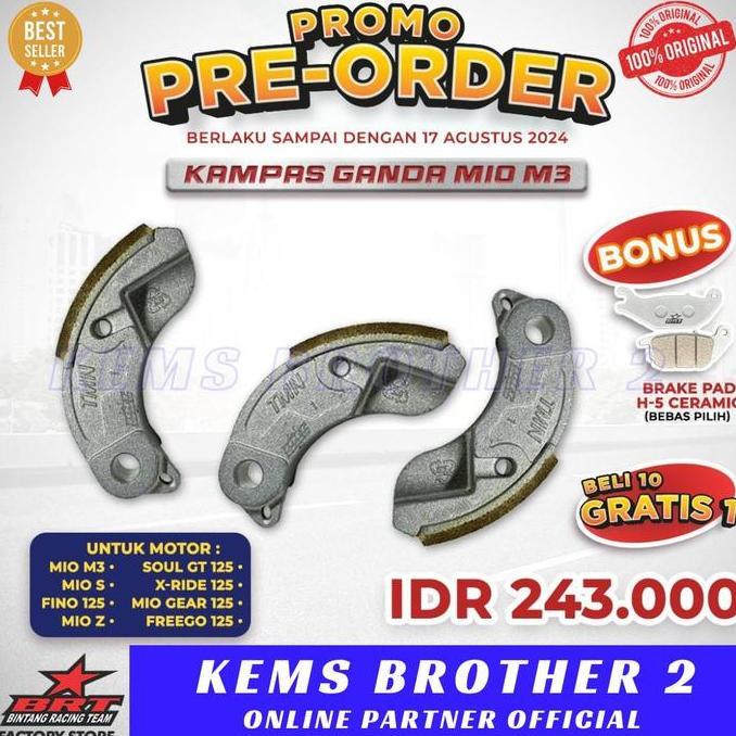 ZISIMAHE KAMPAS GANDA BRT MIO M3 FINO 125 MIO Z SOUL GT X RIDE FREEGO 125