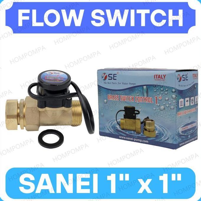 WAKEDEWE FLOW SWITCH 1" Inch SAN-EI ORIGINAL - Otomatis Pompa Dorong Booster
