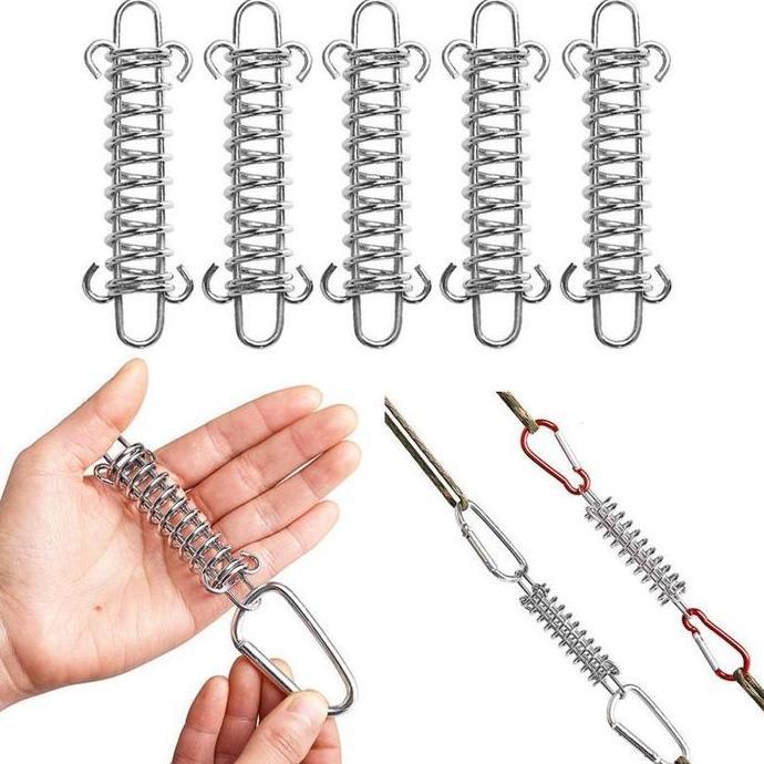 ZISIMAHE Gesper Tali Tenda Stainless Tali Angin Buckle Aksesoris Tenda Camping Tenda