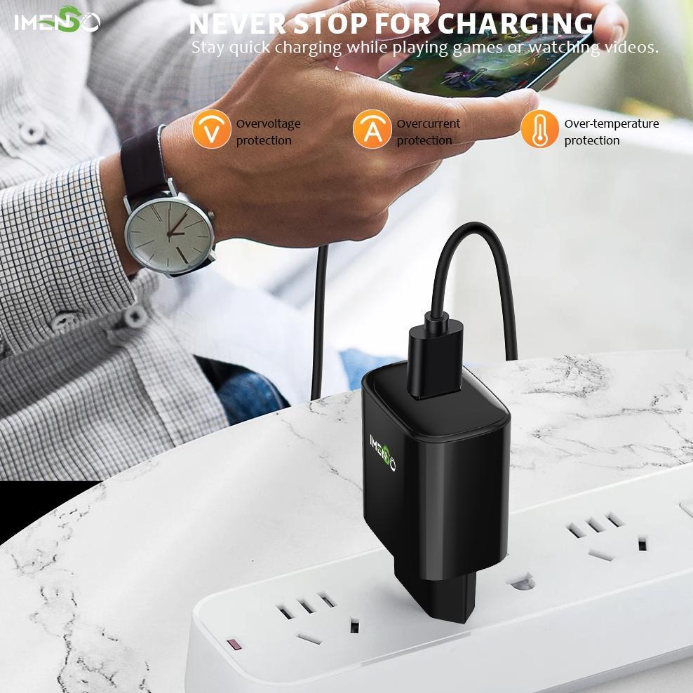 TERBARU IMENSO Kepala Charger USB Port Adaptor HP Iphone Android  C3005 Original Bergaransi