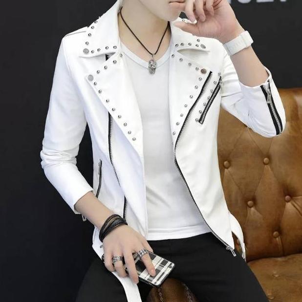 official jaket kulit serong ramones korea terbaru