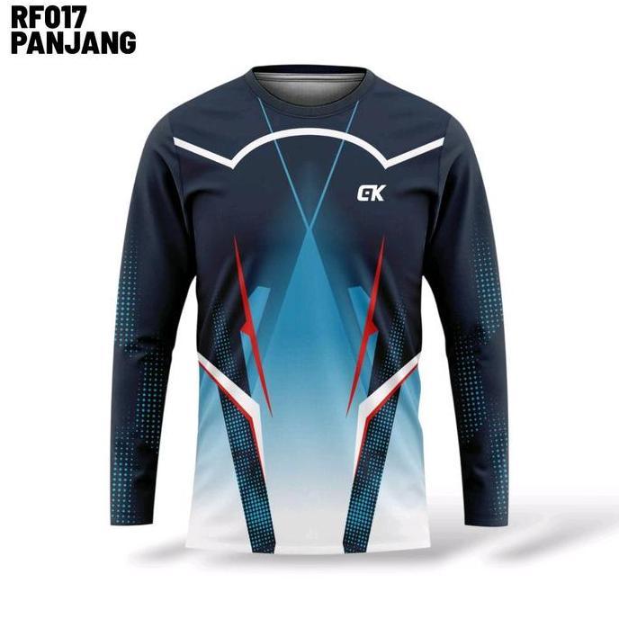 FRONGCHI Kaos Panjang Running Pria Wanita Oblong Training Jersey Olahraga Atasan Volly Gym Batminton