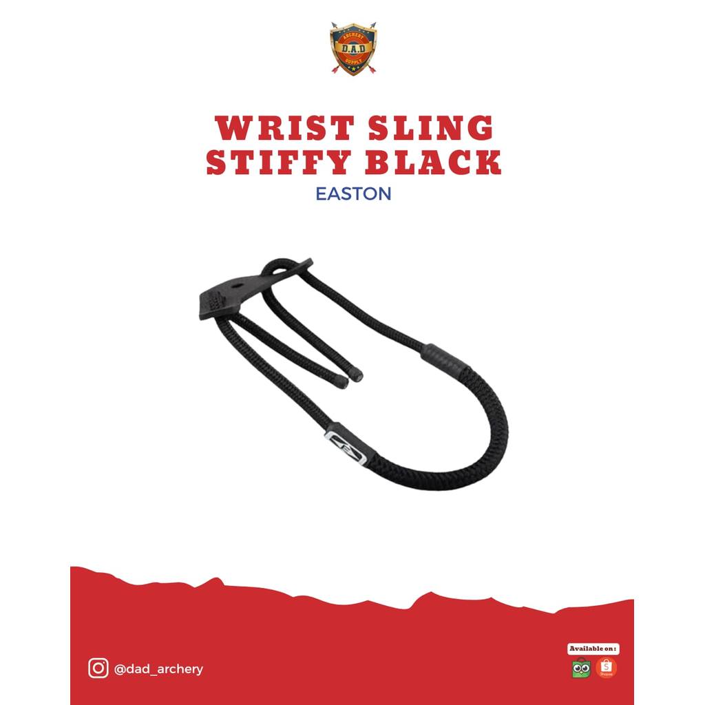 EASTON ARCHERY BOW & WRIST SLING STIFF BLACK ORIGINAL / WRIST SLING BUSUR PANAH / TALI PENGAMAN BOW 