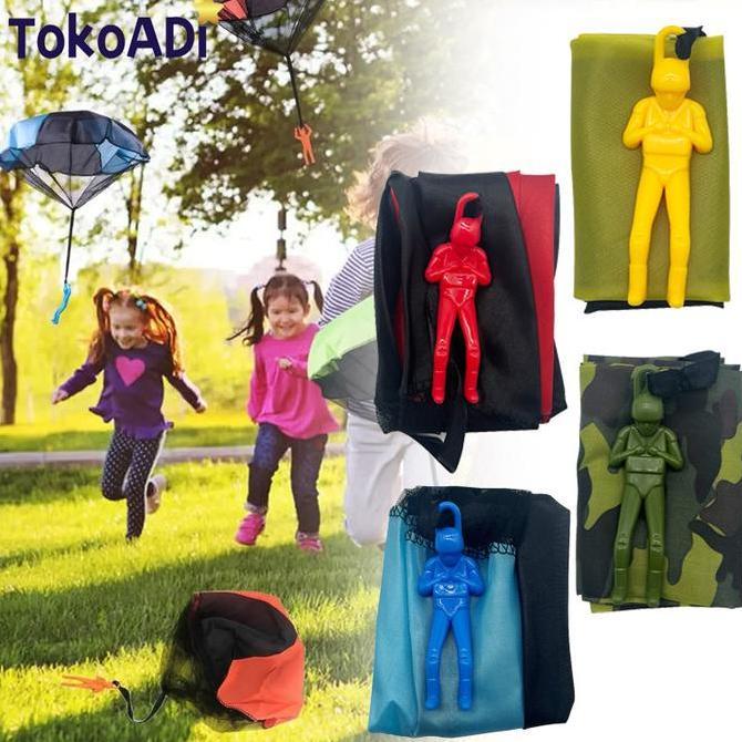FEWRITZ Mainan Anak Parasut Terjun Payung Mainan Payung Terjun Parasut Mainan Anak