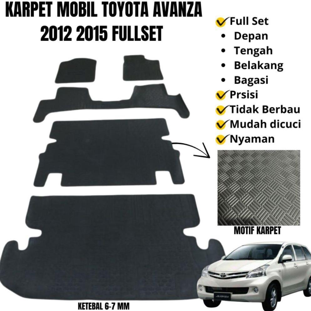 Karpet Mobil Toyota Avanza 2012 2015 Alas Kaki Matras  mobil Avanza fullset 2012 2013 2014 2015