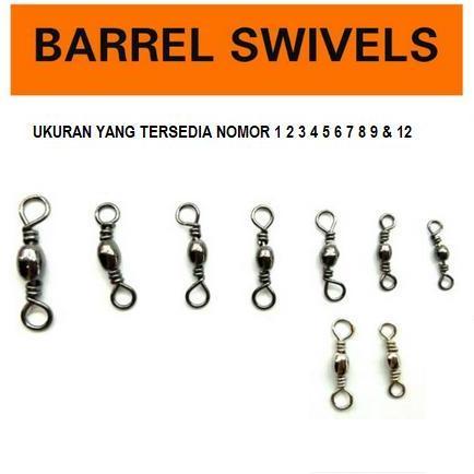 KILI KILI BARREL SWIVEL UKURAN KECIL SAMPAI BESAR PERBUNGKUS terlaris