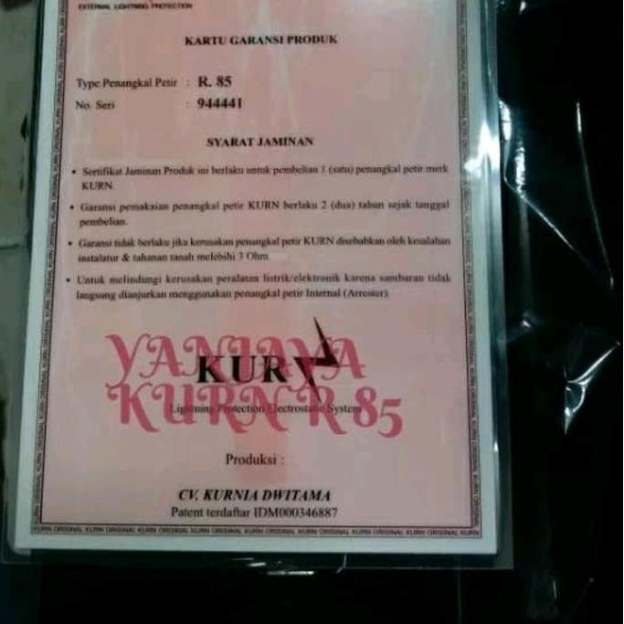 Penangkal Petir Kurn R85/Anti Petir Kurn R 85 Proyektor Anti Petir Kurn
