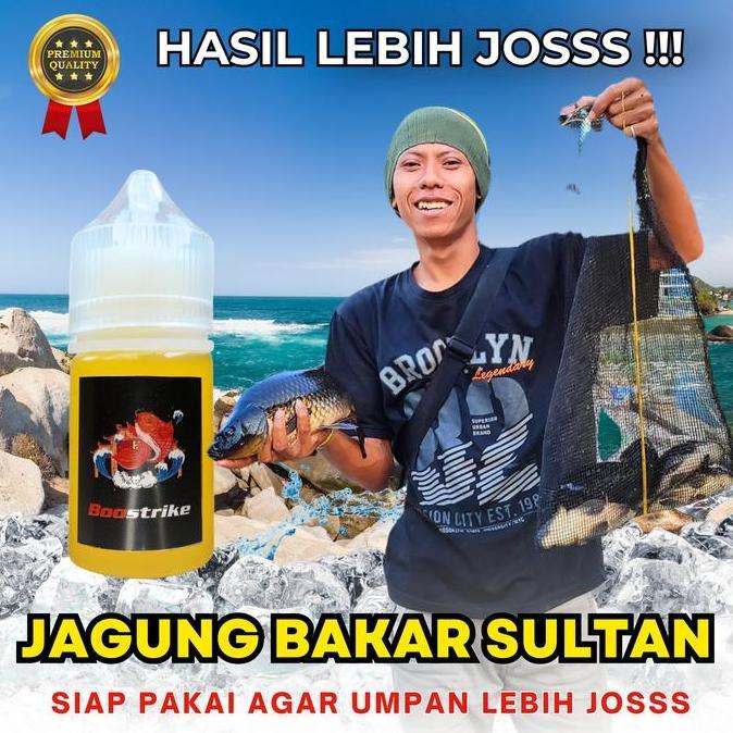 Essen Boostrike Racikan Jagung Bakar Sultan Khusus Mancing Ikan Mas Rame Dan Indukan Isi 30ml