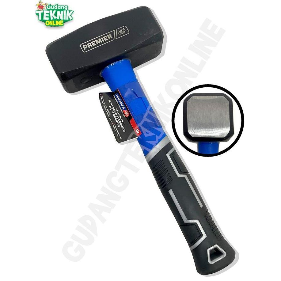 CEFRUCHE Palu Bodem Batu 1000G 2000G H&L HNL HL PREMIER / Palu Pemecah Batu Gagang Fiberglass Rubber