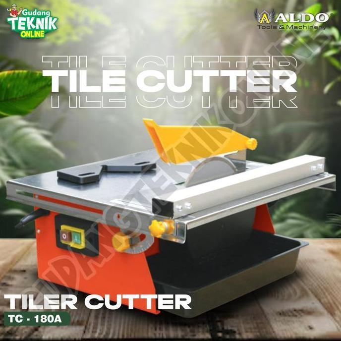 CEFRUCHE Mesin Potong Keramik 7" LISTRIK ALDO TC-180A 500W / Mesin Pemotong Keramik Granit Granite 1