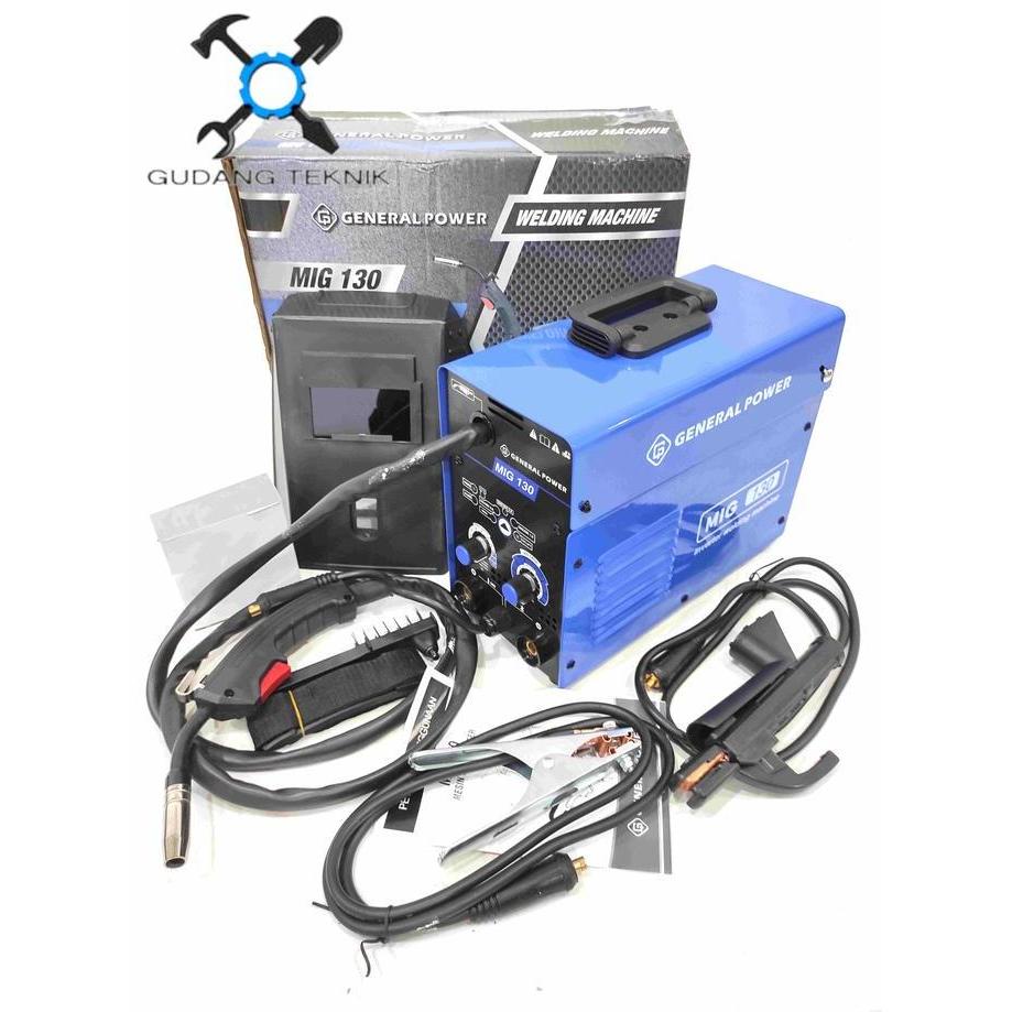 HAWAYMAX Mesin Las Co MIG 130 GENERAL Las Travo Trafo Listrik MMA MIG TIG 130