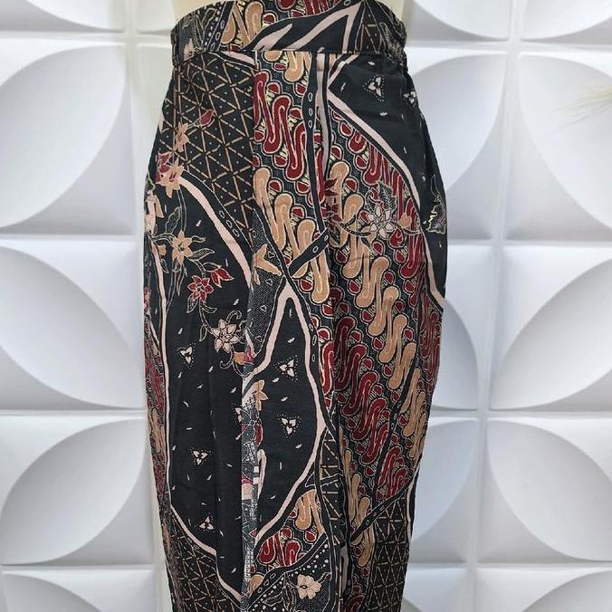Hadirpopuler- Rok Span Wiron Batik Silkyfoil