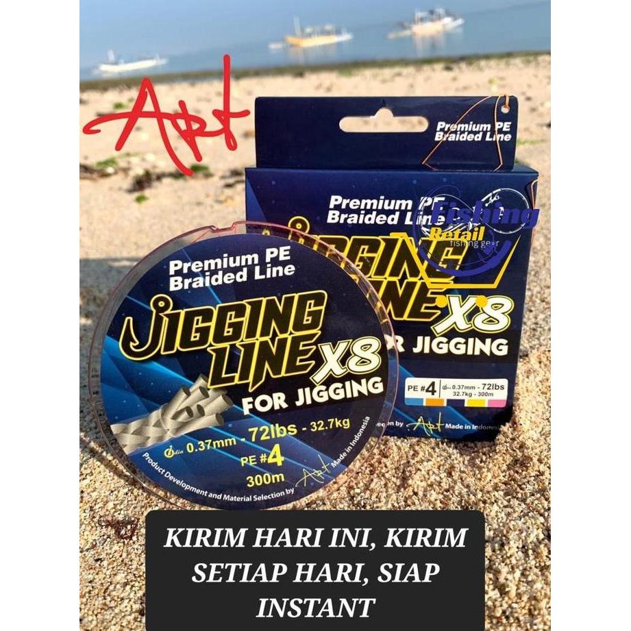 Senar PE Jigging Line X8 Premium Braided PE Line 300 400 600 Meter