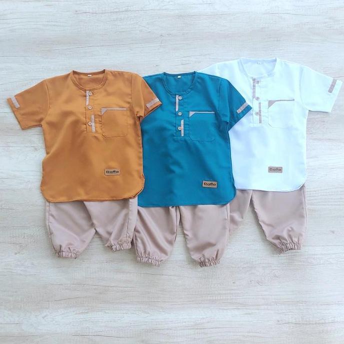 KOKO DAFFA 06 - DAFFA COLLECTION-BAJU KOKO BAYI BAJU KOKO ANAK USIA 0 1 2 3 4 TAHUN BAHAN TOYOBO