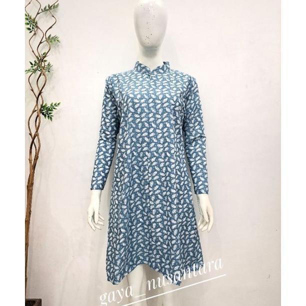 Tunik Batik Biron 199 - Tunik Batik Modern - Tunik Batik Busui - Tunik Batik Terbaru Harga Hemat
