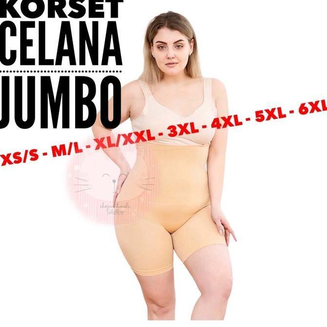 Wkwkwk- Kcj Korset Celana Jumbo Xs S M L Xl 2Xl 3Xl 4Xl 5Xl 6Xl 7Xl Big Size Pengurus Pengecil Body 