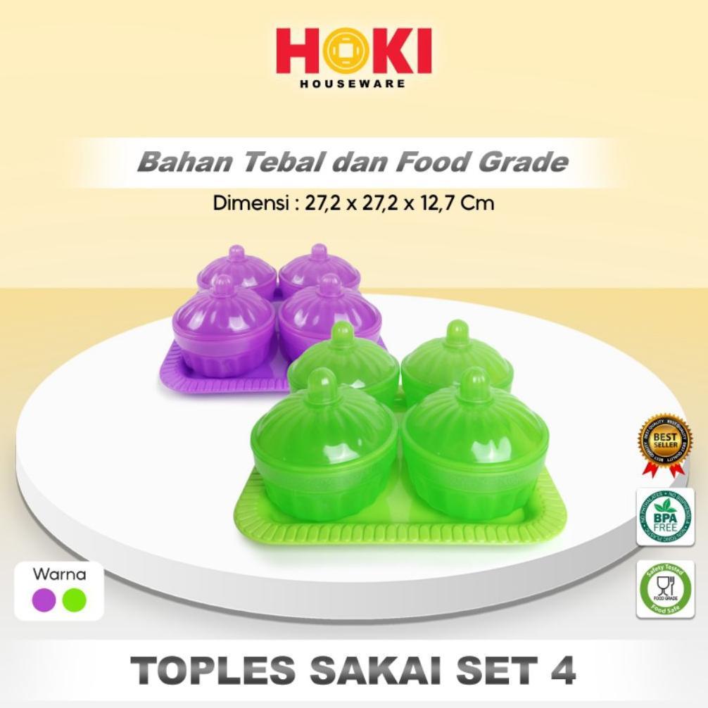 Promo Ramadhan TOPLES NAMPAN SAKAI SET 4 / TOPLES KUE KERING / TOPLES TEMPAT KUE LEBARAN NATAL IMLEK