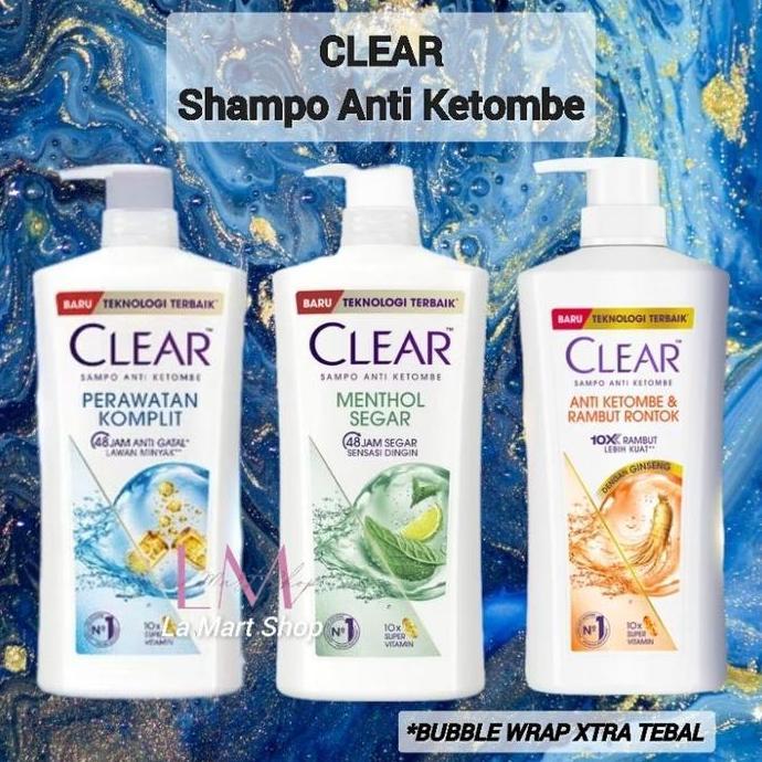 Shampoo Clear Ice Cool Menthol 660ML 850ML / Shampo Clear Anti Ketombe & Rambut Rontok 660ML / Shamp