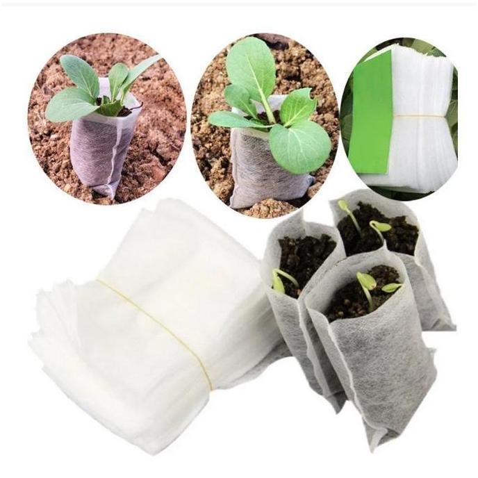 200 PCS 9*11CM Seedling Bag/ Polybag Semai Benih Polibag Semai Bibit Sayuran Polybag Semai Cabai/pol