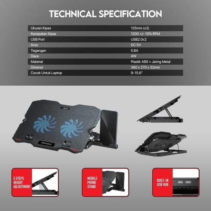 FANTECH NC12 COOLING PAD