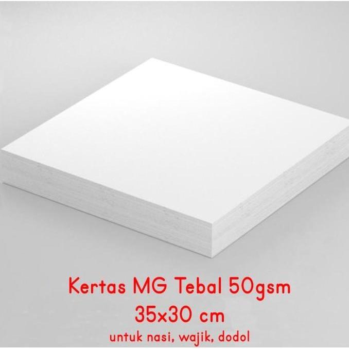 MG Paper Tebal 50gsm kertas nasi laminasi KFC 35x30