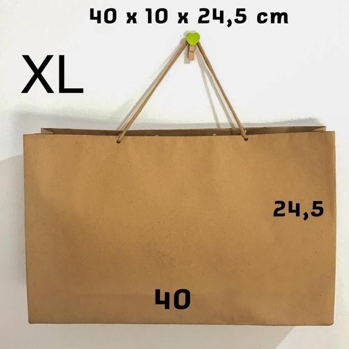 Paper bag polos murah bahan tebal / paper bag custom ukuran / paperbag