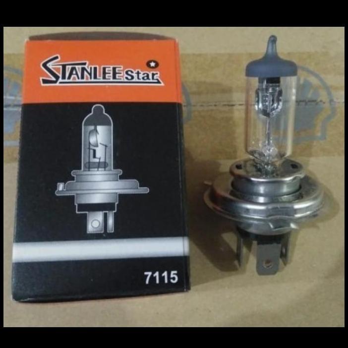 DISKON BOHLAM/LAMPU HALOGEN STANLEE STAR H4 12V-60/55W GOOD QUALITY (7115) 