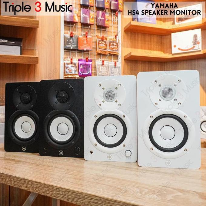 Murah YAMAHA HS4 Speaker monitor Flat HS4 HS 4 HS-4 Pair triple33 Kualitas Baik