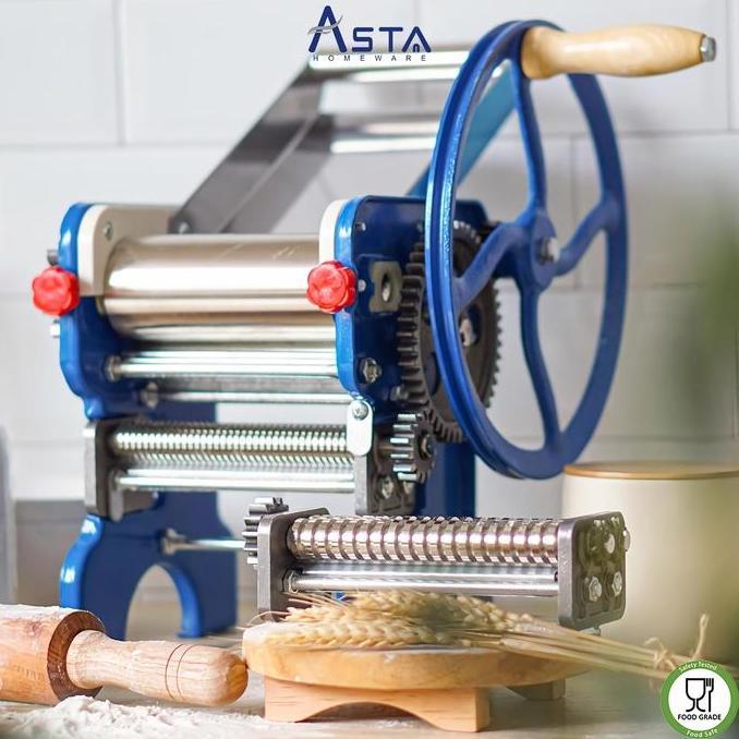 SUPER HEMAT - Asta Gilingan Mie Gilingan Adonan Pizza Manual Pasta Maker Besar