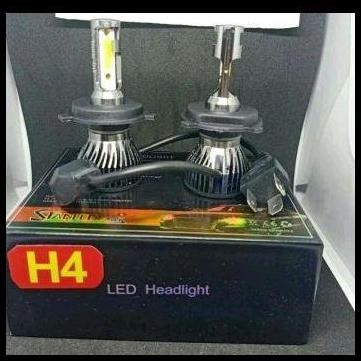 DISKON STANLEE LED H4 BOHLAM LAMPU LED H 4 AUTOVISION HEADLIGHT PUTIH 6000K 