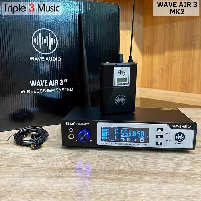 Baru WAVE AIR 3 wireless in ear monitor IEM system panggung wave audio triple33 Ayo Beli
