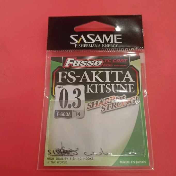 Kail Pancing Sasame Akitakitsune Fusso F-603A TC Coat Hooks Japan