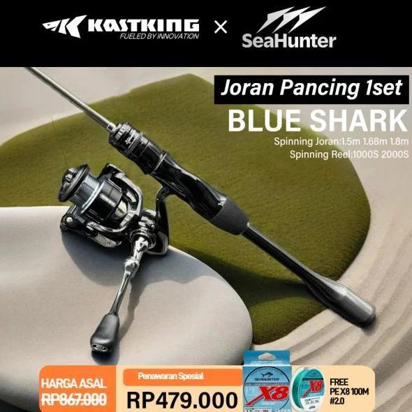 [OFFICIAL] KASTKING x SeaHunter Joran Pancing 1 SET= Blue Shark Joran UL Power Rod 1.5M/1.68M/1.8M +