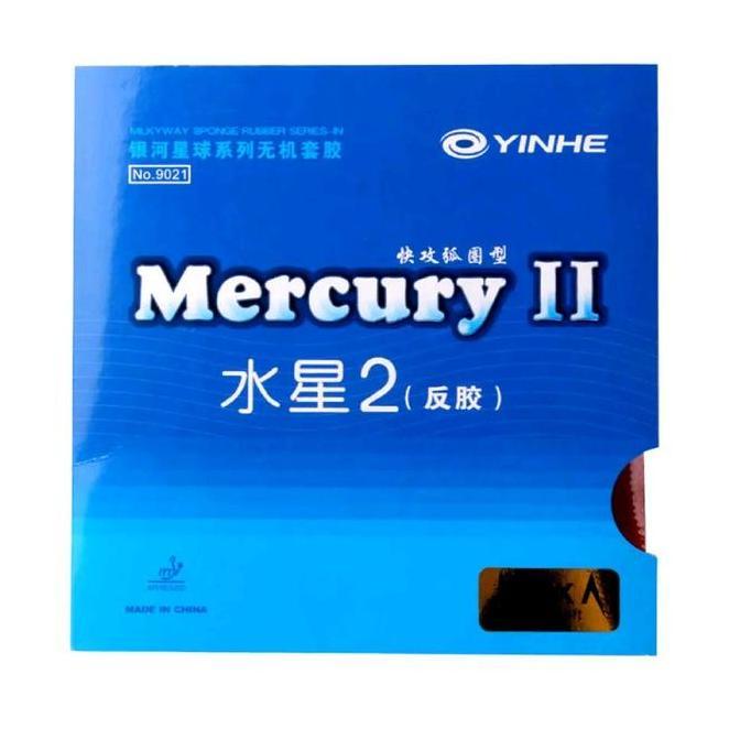 Yinhe MOXA Milky Way Mercury II 2 Karet pingpong Polos sponge 2, 2mm Rubber bat tenis meja murah