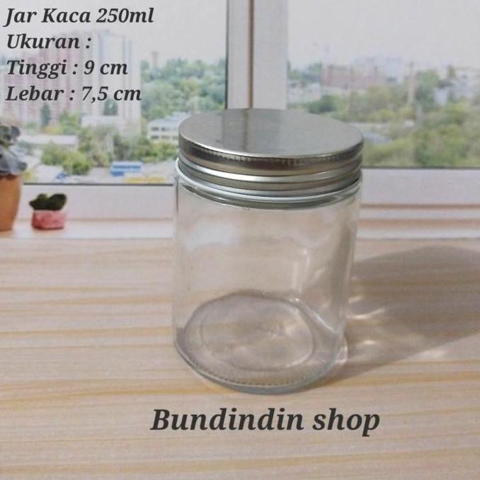 botol / toples / jar kaca / glass jar 250 ml