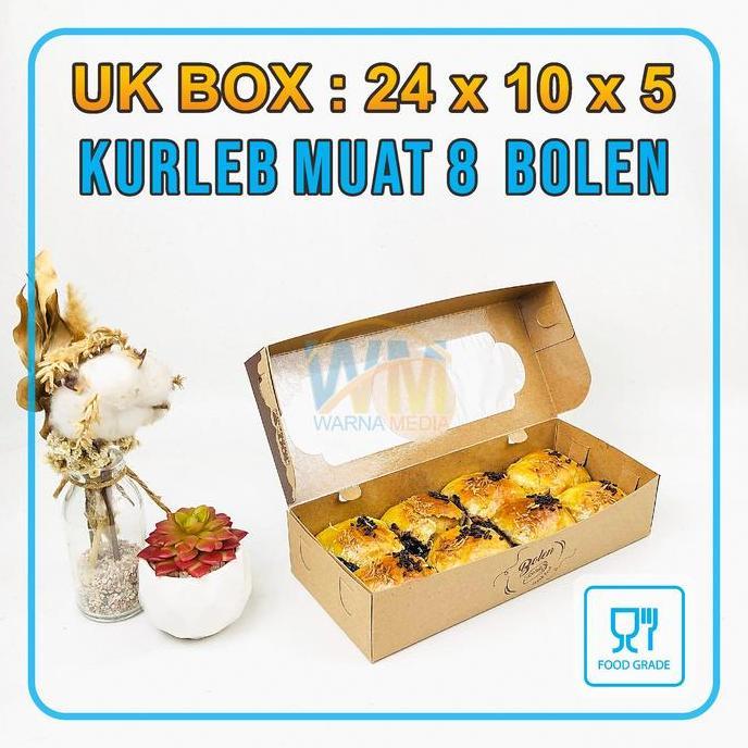 Equipment- (Isi 25Pcs) Dus Box Bolen Pisang Isi 10 / Dus Kemasan Bolen Pisang / Box Bolen 30X10X5 / 