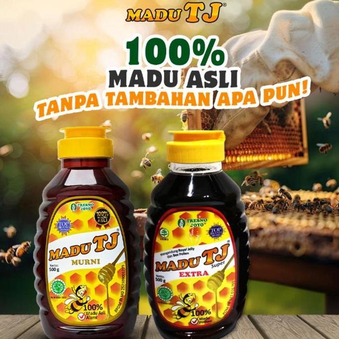 MADU TJ SUPER 500GR - MADU TJ EXTRA - MADU MURNI - MADU ASLI - MADU SUPER - BEBIBER