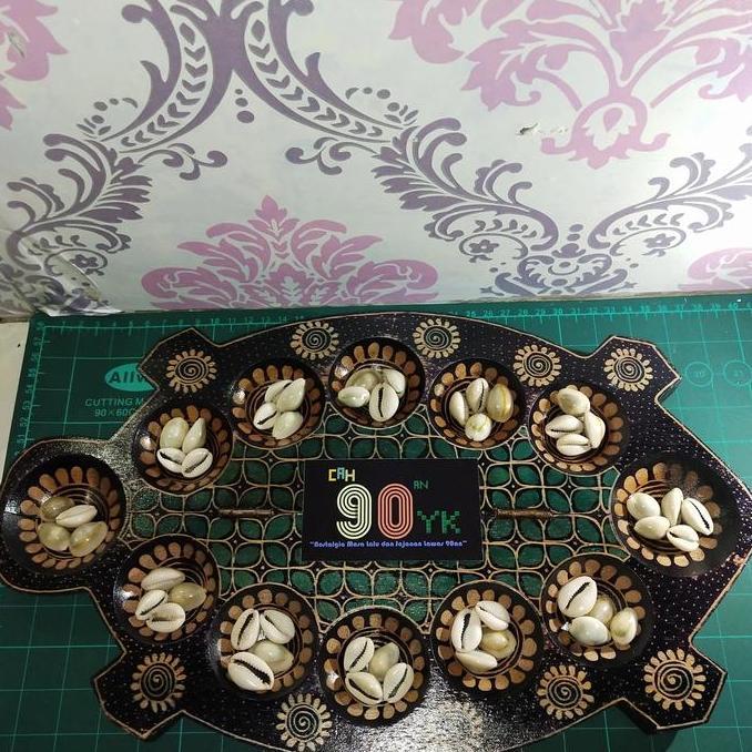 Paling dicari DAKON Kayu Lipat KURA BATIK glos 12lu.Mainan Congklak Jadul 90an.MURAH anak