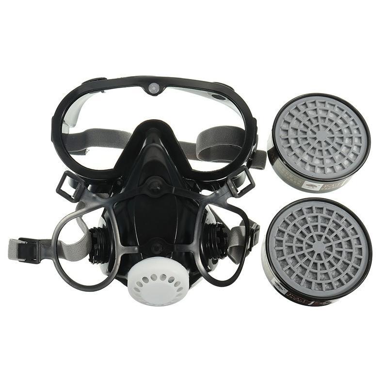 Masker Gas Respirator Full Face With Kacamata - Sf01