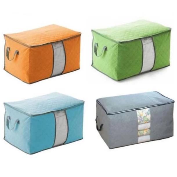 TERBARU HL0037 Bamboo Storage Box Tempat Penyimpanan Baju Organizer Model Tidur Y1031