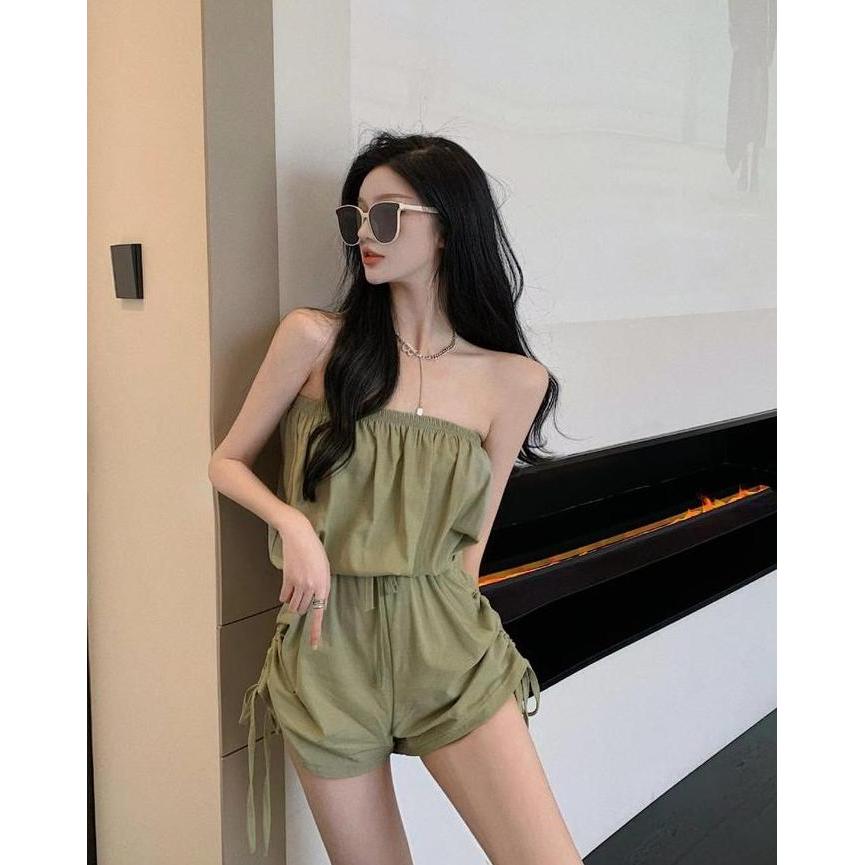 HAZEL green jumpsuit woman premium / casual playsuit / korean summer set / beachwear bali / jumpsuit