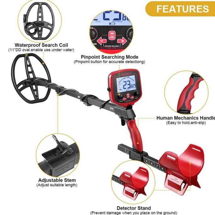 HAYVEZZA NEW ORIGINAL TIANXUN Metal Detektor TX850L TX850 L Logam Emas Pendeteksi Logam Dan Emas Met