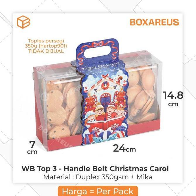 Packaging Hampers Natal Christmas Box Toples Dus Kue Kering | WB TOP 3
