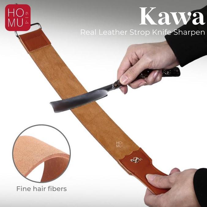 HOMU KAWA Real Leather Strop Sharpen Pengasah Kulit