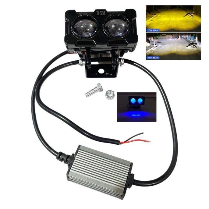 SHAKIMZ Lampu tembak Laser LED SQL 2 Mata Plus Devil Motorcycle