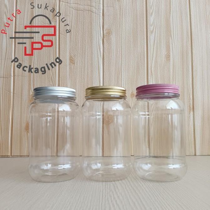 Toples Plastik 500ml Tutup Aluminium / Toples 500ml Bulat