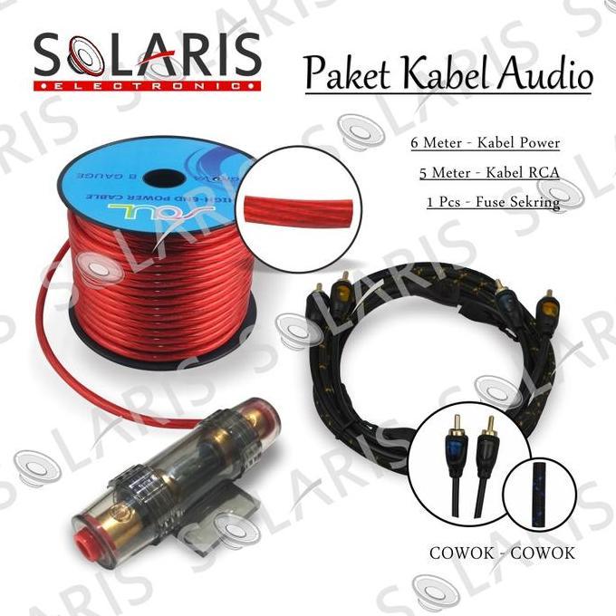 Paket Kabel Instalasi Audio Mobil Car Subwoofer Power