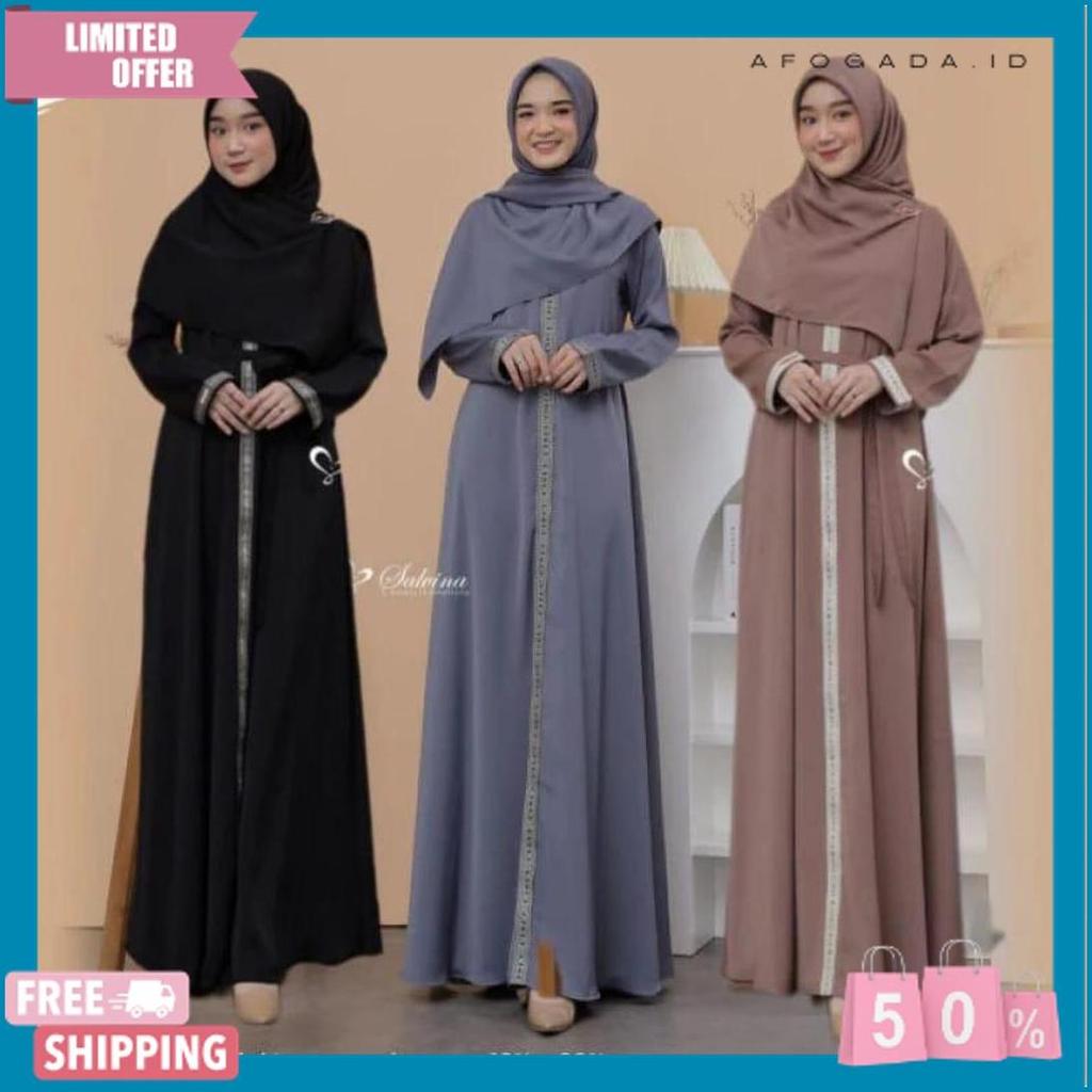 Promo Abaya Gamis Terbaru/Abaya Turkey Wolfis Premium/Gamis Abaya Arab Full Rendah Terbaru/Abaya Max