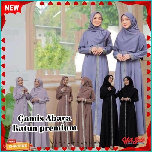 Berkualitas Abaya Maxi Dress Premium/Gamis Abaya Arabian Renda Garis Satu Terbaru/Gamis Mewah Ful Re